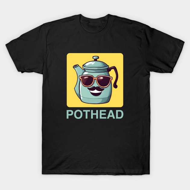 Pothead | Coffee Pot Pun T-Shirt by Allthingspunny